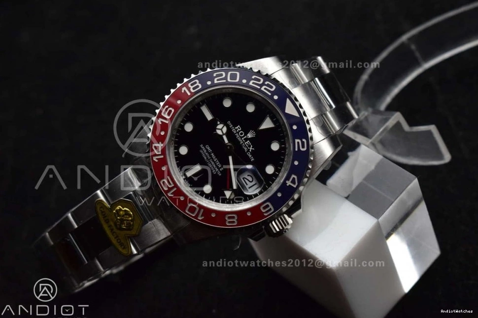 Factory VR3285 Gold Best 1:1 Weight Blue Edition Master GMT Gain 126719 Bracelet 866 BLRO CHS Dial RelaxedFit Oyster II on 0518